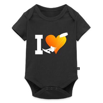 Kitesurf Kiting Femmes Kite Kitesurfer Kitesurf - Body à manches courtes Premium Bébé - noir - Devant