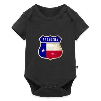 Design du drapeau des armoiries du Texas de - Body à manches courtes Premium Bébé - noir - Devant