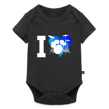 Percussionniste Drum Kit Batteur - Body à manches courtes Premium Bébé - noir - Devant