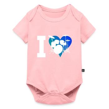 Percussionist Drum Kit Drummer Drummer Spit - Baby Premium short-sleeve bodysuit - rose - Front