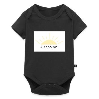Sunshine - Baby Premium Kurzarmbody - Schwarz - Vorne