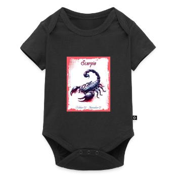 Zodiac Signs in Watercolor: Scorpio the Scorpion - Baby Premium short-sleeve bodysuit - black - Front