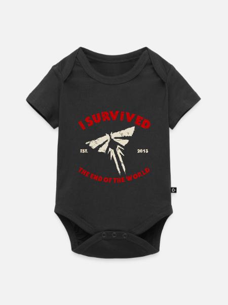 23F 0255 bk - Baby Premium Kurzarmbody - Schwarz