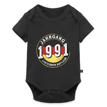 Jahrgangs 1991 Limitierte Auflage 33 years old - Baby Premium short-sleeve bodysuit - black - Front