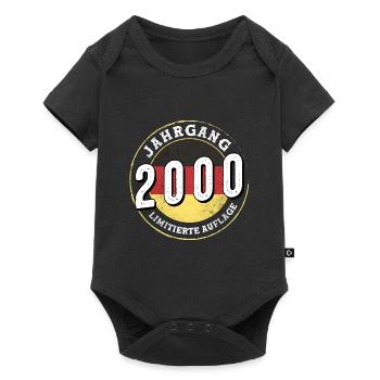 Jahrgangs 2000 Limitierte Auflage 24 years old - Baby Premium short-sleeve bodysuit - black - Front