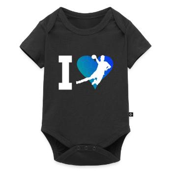 Handballeuse Joueuse de handball Handball féminin Handball - Body à manches courtes Premium Bébé - noir - Devant