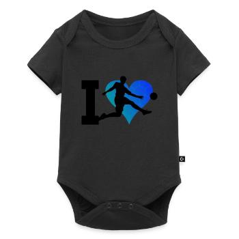 Men's Women's Football Footballers Football Players - Baby Premium short-sleeve bodysuit - black - Front