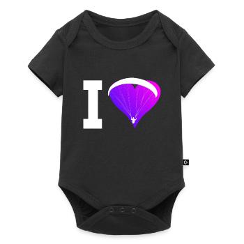 Men's Paragliding Paragliding Paragliding - Baby Premium short-sleeve bodysuit - black - Front