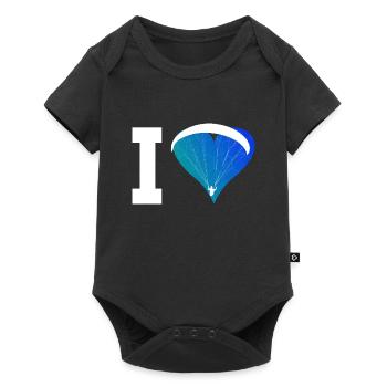 Paragleiter Gleitschirmfliegen Parapente - Body à manches courtes Premium Bébé - noir - Devant