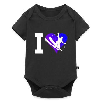 Freestyle Ski Ski Freestyle Hommes - Body à manches courtes Premium Bébé - noir - Devant