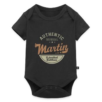 Martin gift Tshirt personalized name martin - Baby Premium short-sleeve bodysuit - black - Front