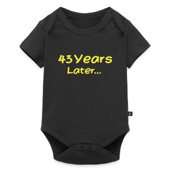 43 Years Later Funny Birthday Gifts, 43th Birthday - Baby Premium short-sleeve bodysuit - black - Front