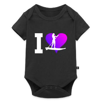 Standup Paddle Standup Paddling Stand up Paddling - Baby Premium short-sleeve bodysuit - black - Front