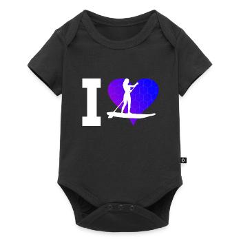 Sup Standup Paddle Stand up Paddle Board pour hommes - Body à manches courtes Premium Bébé - noir - Devant