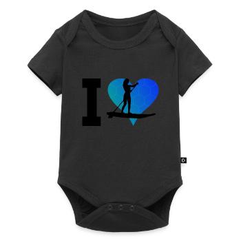 Standup Paddleboard Standup Paddling Standup Paddle - Baby Premium short-sleeve bodysuit - black - Front