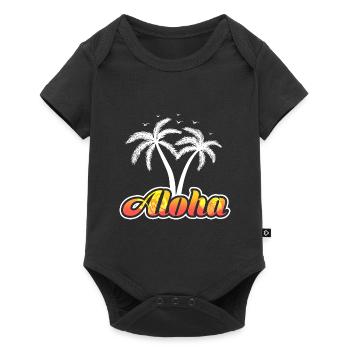 Aloha Vacation Hawaii Travel Trip Ocean Island - Baby Premium short-sleeve bodysuit - black - Front