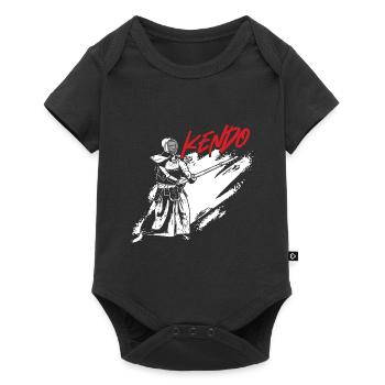 Kendo Samurai Katana Japanese Warrior Fighter - Baby Premium short-sleeve bodysuit - black - Front