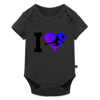 Joueurs de volleyball Jeux de volleyball masculin - Body à manches courtes Premium Bébé - noir - Devant
