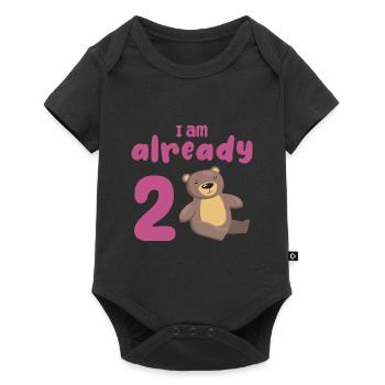 J’ai déjà 2 ans 2ème anniversaire - Body à manches courtes Premium Bébé - noir - Devant