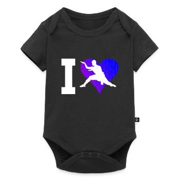 Kampfsport Wushu Kungfu Herren Damen Kung Fu - Baby Premium Kurzarmbody - Schwarz - Vorne
