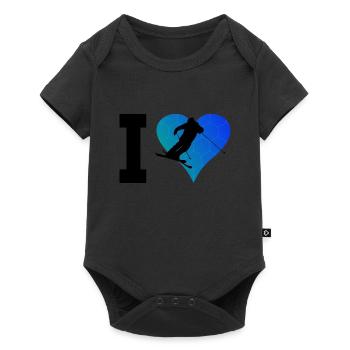 Freestyle Ski Slopestyle Ski Freestyle Saut à ski - Body à manches courtes Premium Bébé - noir - Devant