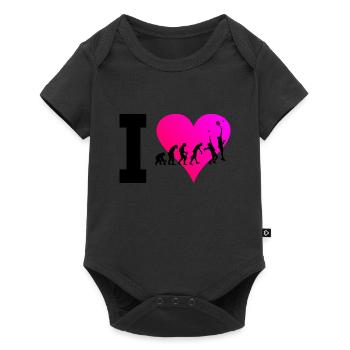 Paddle Paddle Tennis Raquette Sport Femme Paddle Cou - Body à manches courtes Premium Bébé - noir - Devant