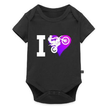 Dirt Biker Dirt Bike Motocross Dirt Bike Men - Baby Premium short-sleeve bodysuit - black - Front