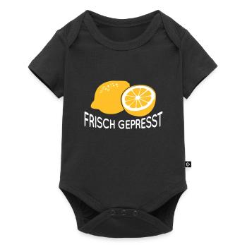 Baby frisch gepresst - Baby Premium Kurzarmbody - Schwarz - Vorne