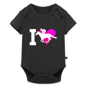 Équitation Équitation Équitation Hunting Dressour - Body à manches courtes Premium Bébé - noir - Devant
