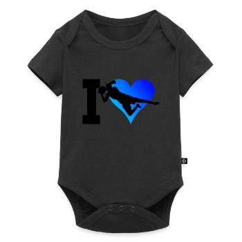 Football Footballer Football Women Goalkeeper - Baby Premium short-sleeve bodysuit - black - Front