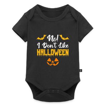 No ! I don’t like halloween - Body à manches courtes Premium Bébé - noir - Devant