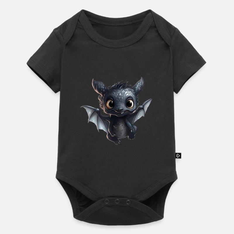 Mignon dragon noir - Body à manches courtes Premium Bébé - noir