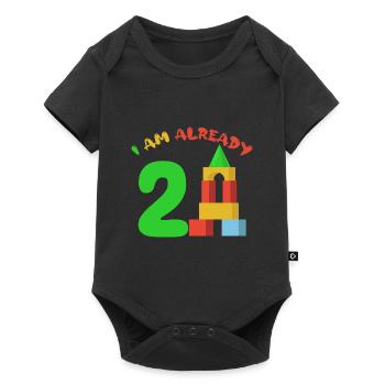 J’ai déjà 2 ans 2ème anniversaire - Body à manches courtes Premium Bébé - noir - Devant