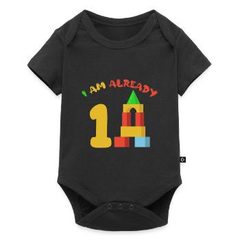J’ai déjà 1 ans 1ème anniversaire - Body à manches courtes Premium Bébé - noir - Devant