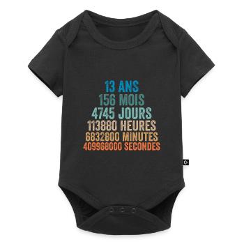 13 Ans Anniversaire - cadeau d'anniversaire - Body à manches courtes Premium Bébé - noir - Devant