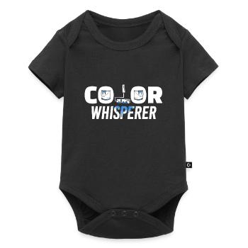 Peintre Whisperer de couleur Peintre - Body à manches courtes Premium Bébé - noir - Devant