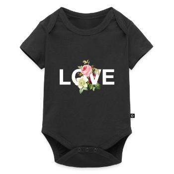 Amour - Body à manches courtes Premium Bébé - noir - Devant