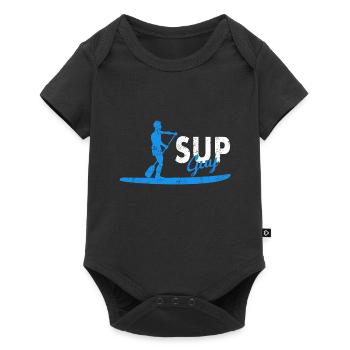 SUP Guy pour les hommes - Body à manches courtes Premium Bébé - noir - Devant