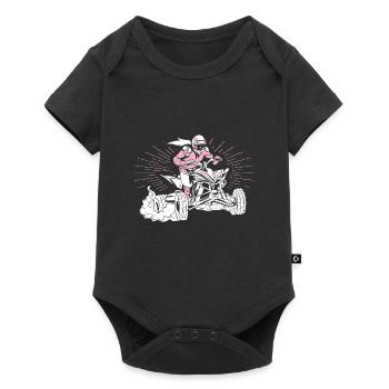 Quad - Body à manches courtes Premium Bébé - noir - Devant