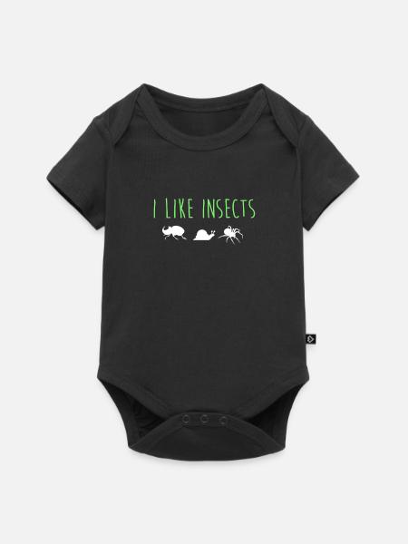 Insectes - Body à manches courtes Premium Bébé - noir