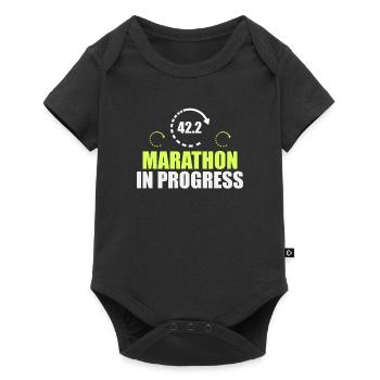 Marathon - Baby Premium short-sleeve bodysuit - black - Front