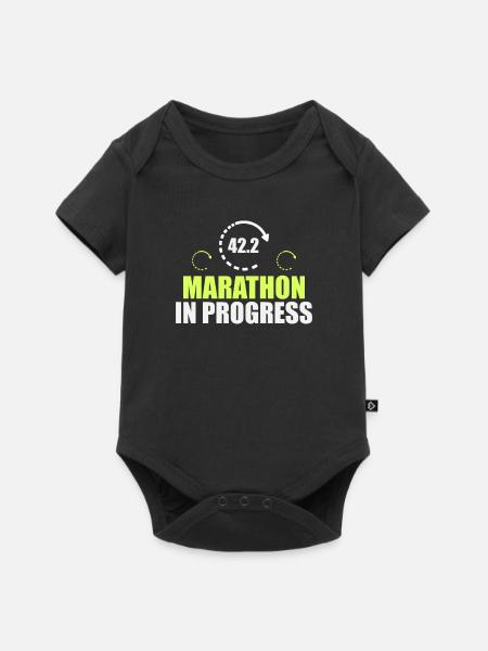 Marathon - Baby Premium Kurzarmbody - Schwarz