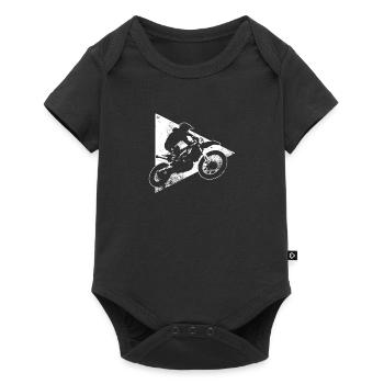 Moto cross - Body à manches courtes Premium Bébé - noir - Devant