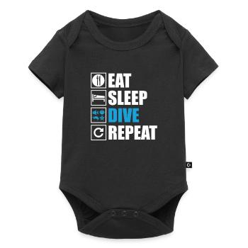 Dive - Baby Premium short-sleeve bodysuit - black - Front