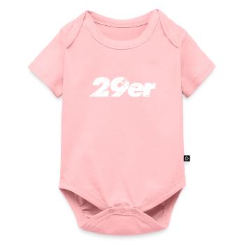 29er Mountainbike Idée cadeau - Body à manches courtes Premium Bébé - rose - Devant