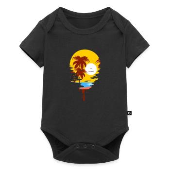 Sunset - Baby Premium short-sleeve bodysuit - black - Front