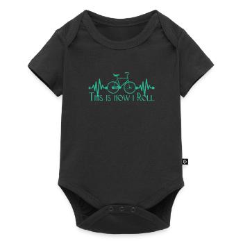 Bicycle - Baby Premium short-sleeve bodysuit - black - Front