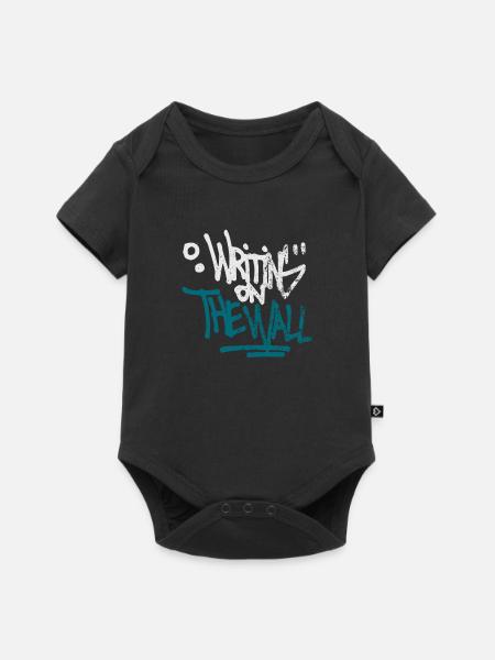 Graffiti - Baby Premium Kurzarmbody - Schwarz
