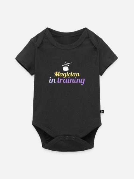 Zauberer Im Training Shirt - Baby Premium Kurzarmbody - Schwarz