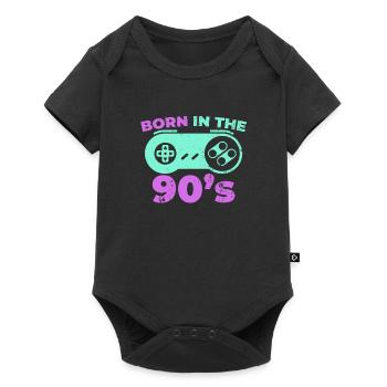 Né Dans les années 90 - Body à manches courtes Premium Bébé - noir - Devant